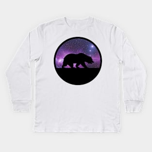 Galaxy Bear Kids Long Sleeve T-Shirt